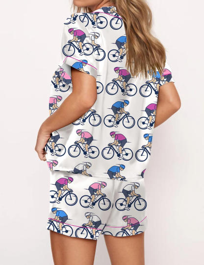 Cycling Tour Of Italy Pajama Set