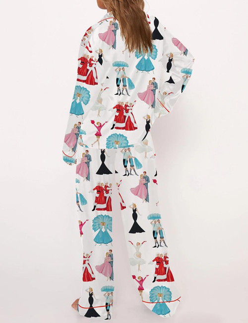 Christmas Satin Pajama Set For Women