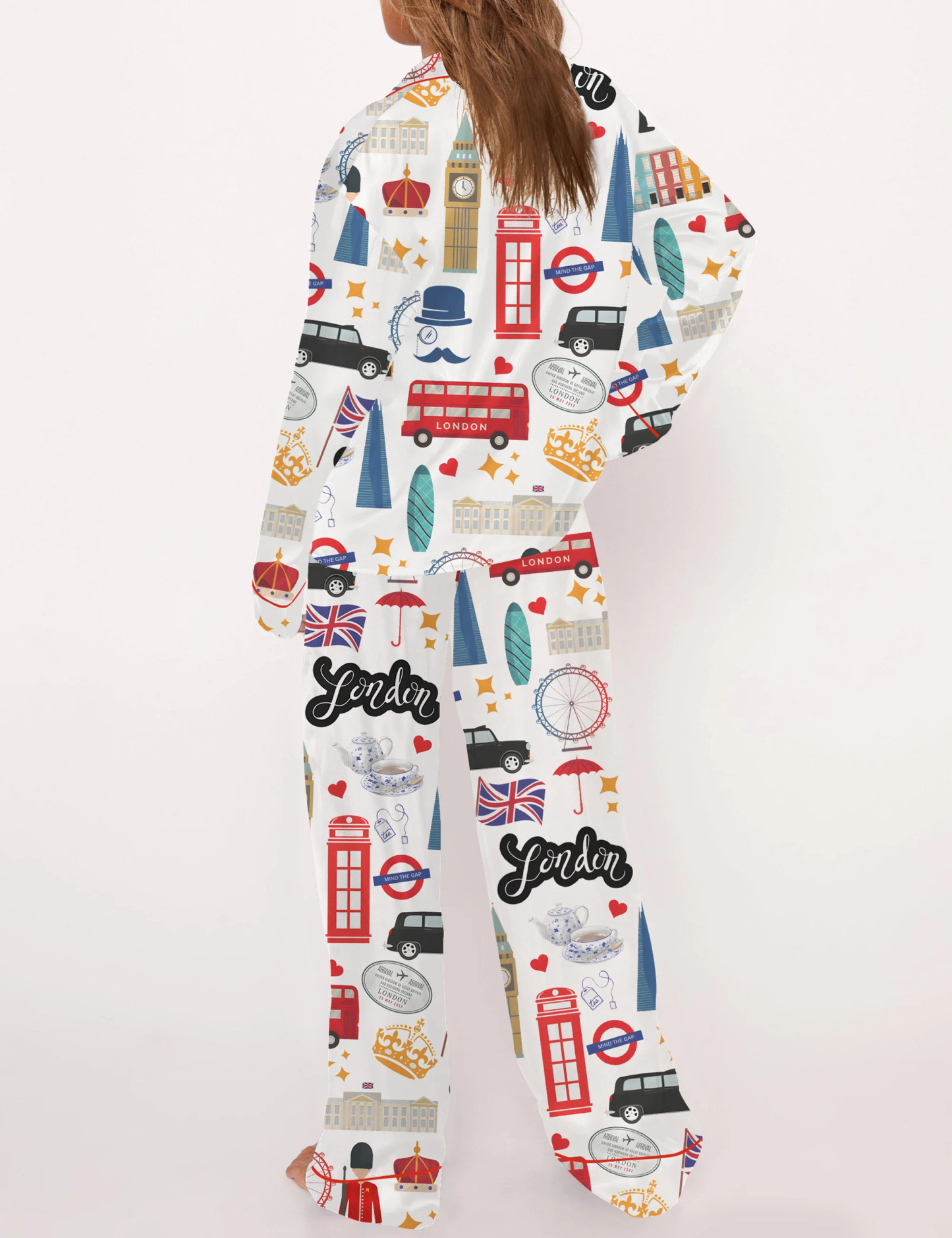 London England Satin Pajama Set For Women