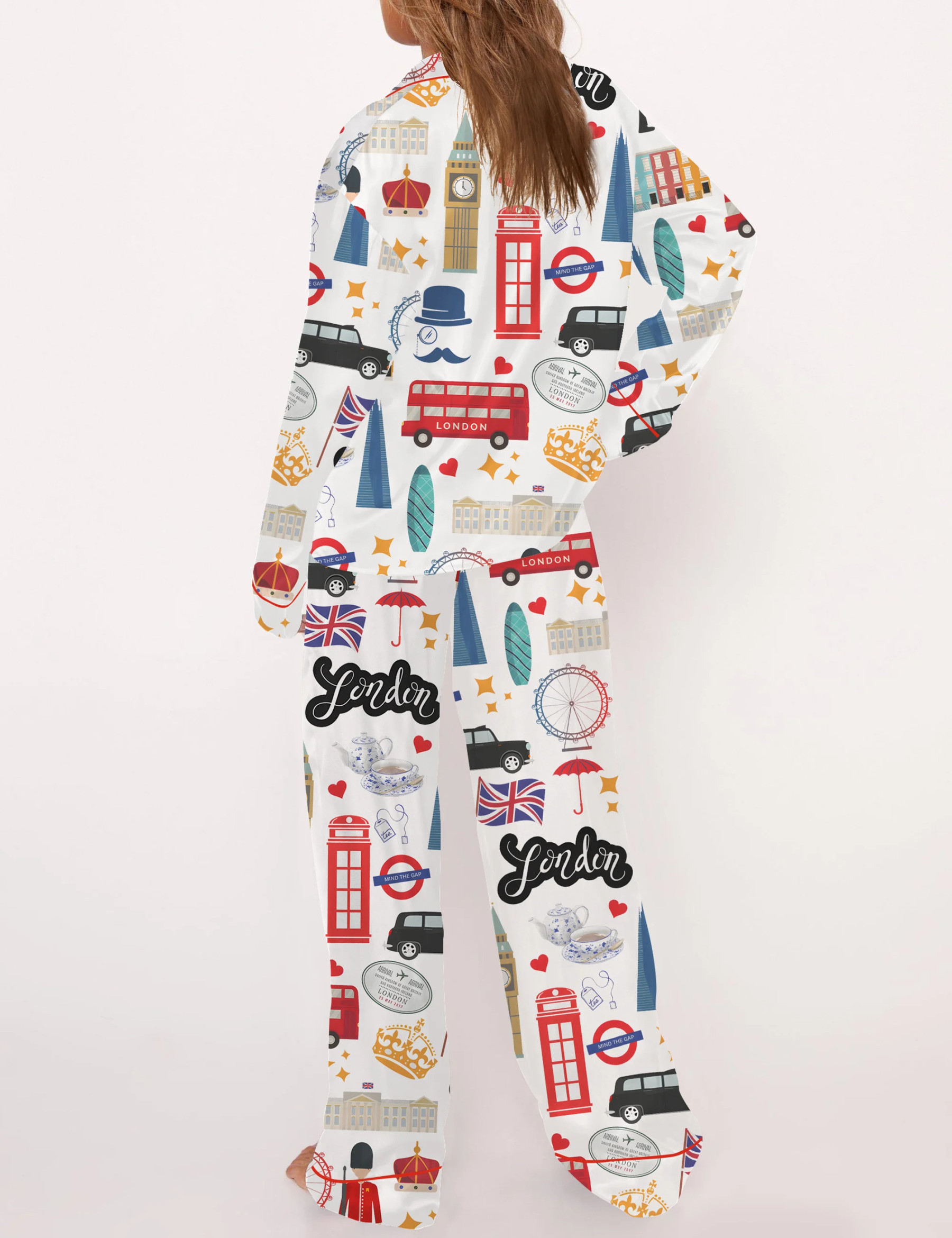 London England Satin Pajama Set For Women