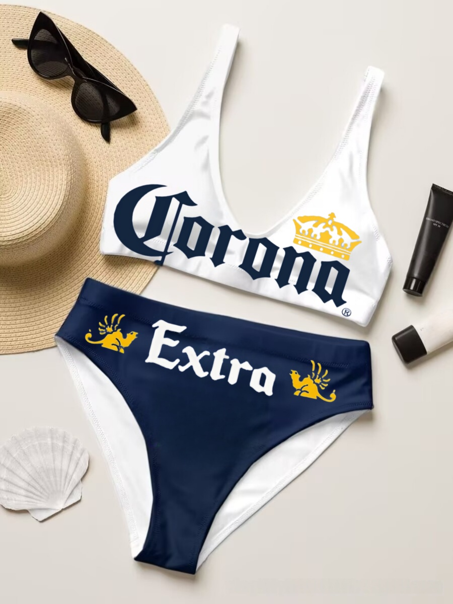 Corona Extra Sexy Two-Piece Bikini Set Swimsuit 