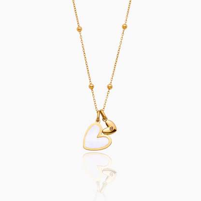 Initial Heart Duo Necklace
