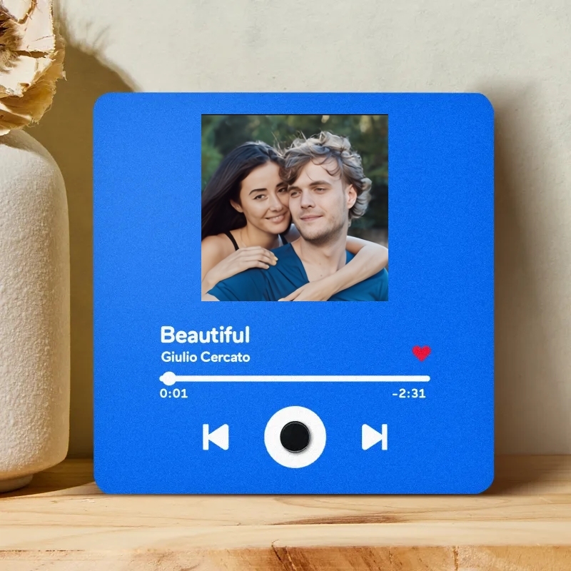 Personalized Photo Album Fridge Magnet Music Wall Photo Sticker Music Movement That Can Be Played Without Cell Phone