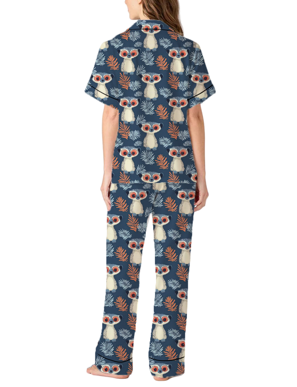 Slow Loris Silky Satin Pajama Pants Set For Women
