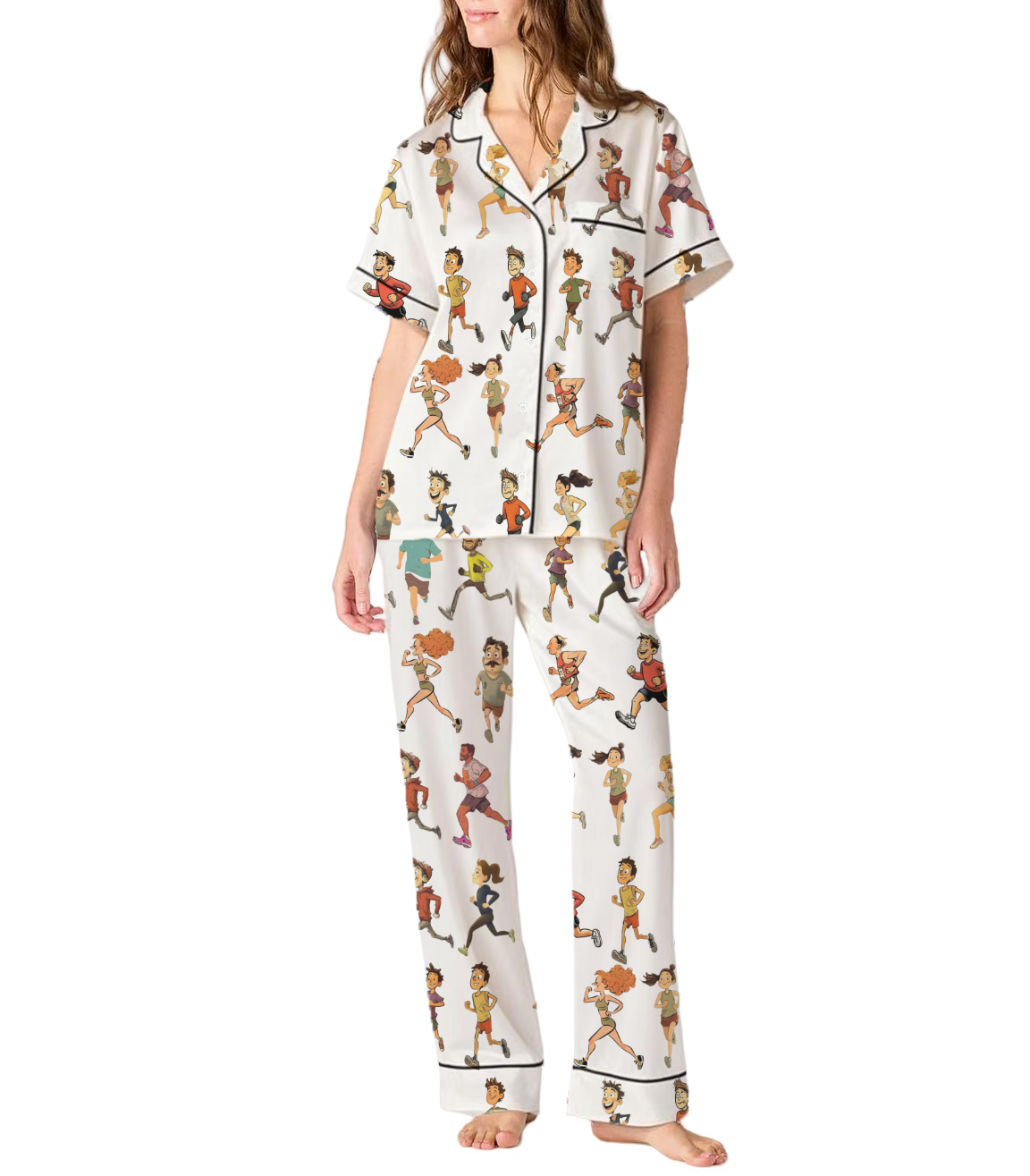 Marathon Silky Satin Pajama Set For Women