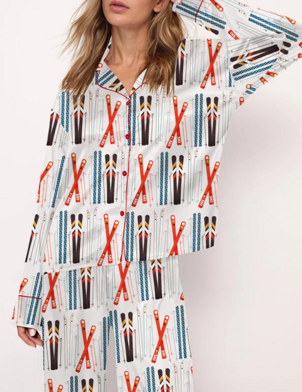 Colorful Ski Pajama Set