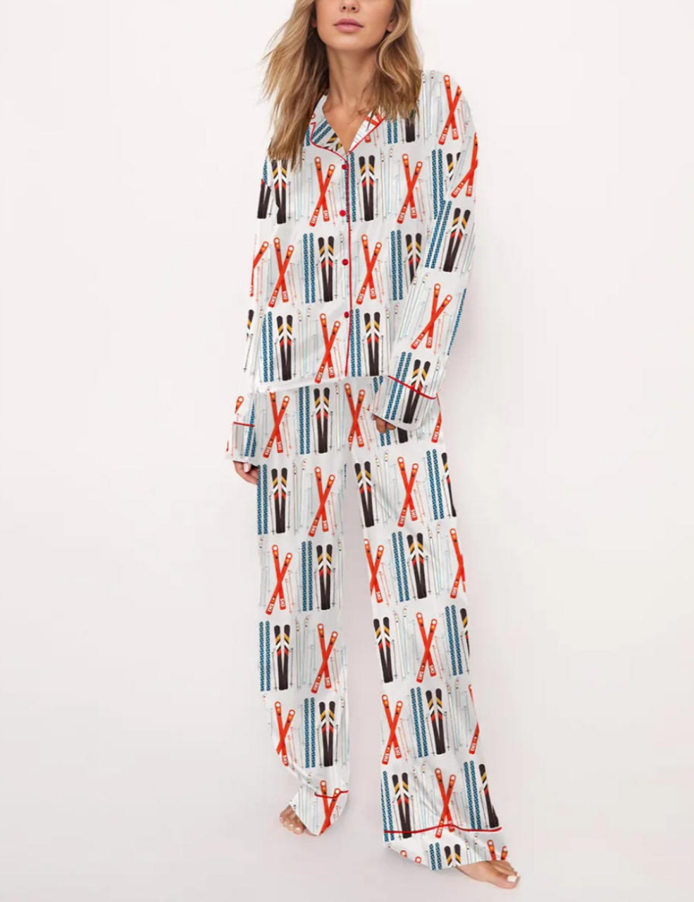 Colorful Ski Pajama Set