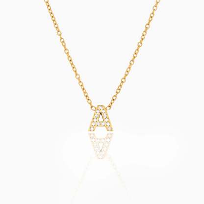 Pavé Initial Necklace