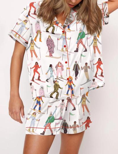 Ski Satin Pajama Set For Women