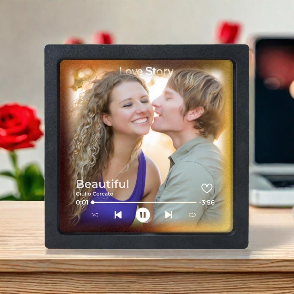 Customized Music Fridge Magnet Personalized Photo Fridge Magnet Can Play Songs and Adjust Volume