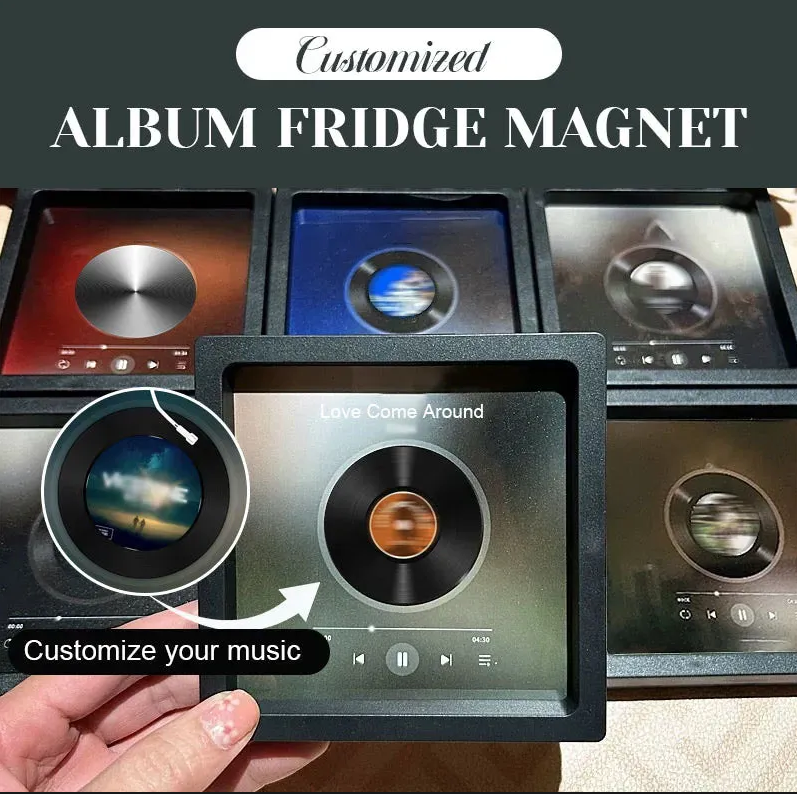 Customized Music Fridge Magnet Personalized Photo Fridge Magnet Can Play Songs and Adjust Volume