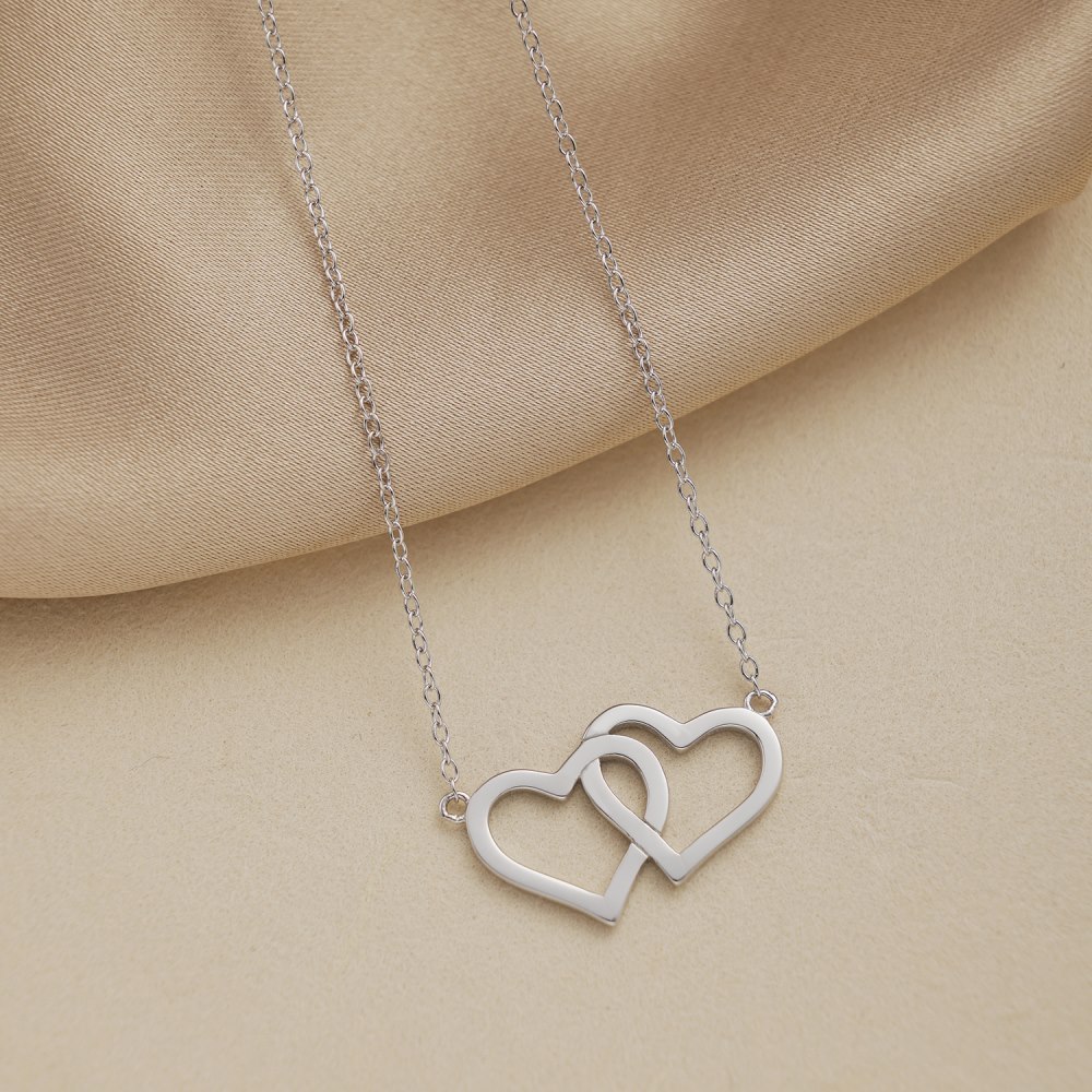 To My Friend Priceless Connection Two Hearts Necklace Birthday Gift For Friend