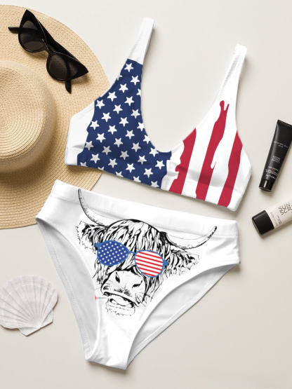 Cattle Two-Piece Bikini Set Swimsuit 