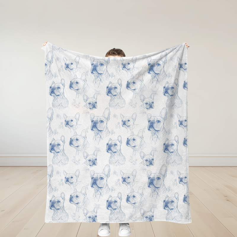 Personalized Multicolor Official Snuggle Dog Cat Photo Paw Print Soft