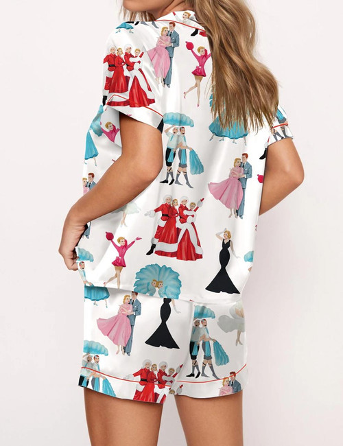 Christmas Satin Pajama Set For Women