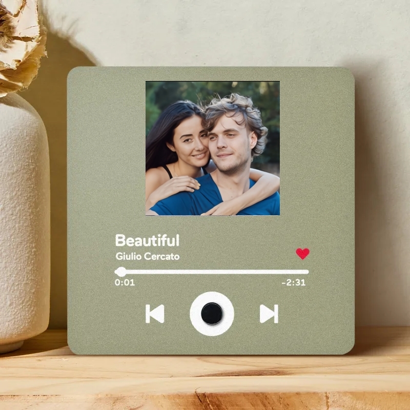 Personalized Photo Album Fridge Magnet Music Wall Photo Sticker Music Movement That Can Be Played Without Cell Phone