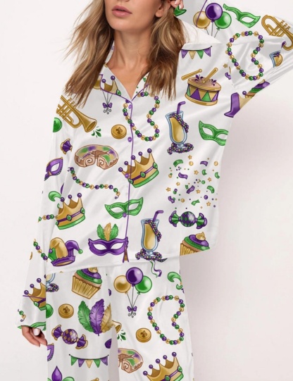 Mardi Gras New Orleans Pajama Set