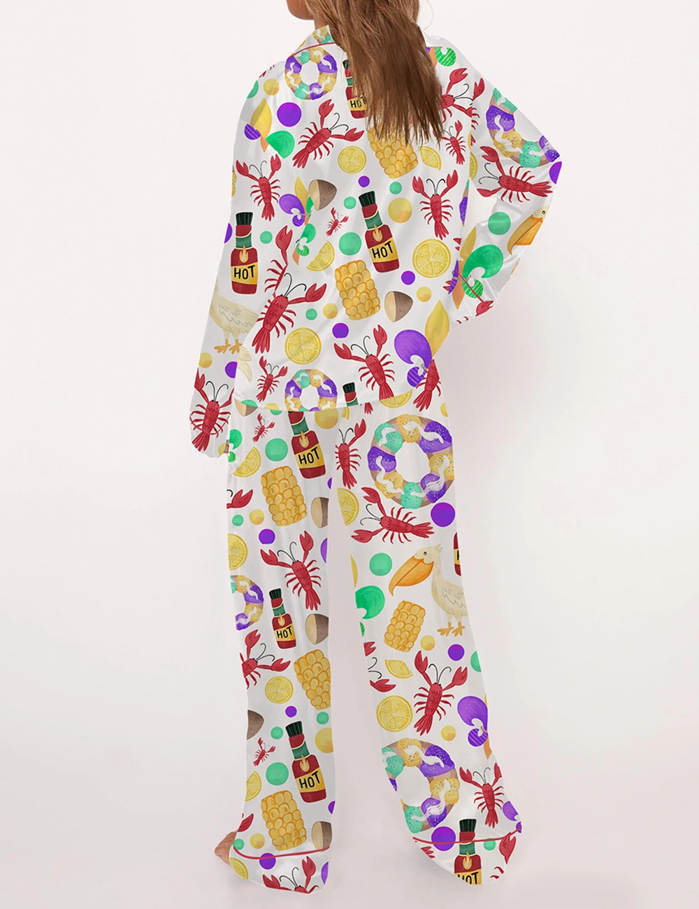 Mardi Gras Crawfish Pajama Set