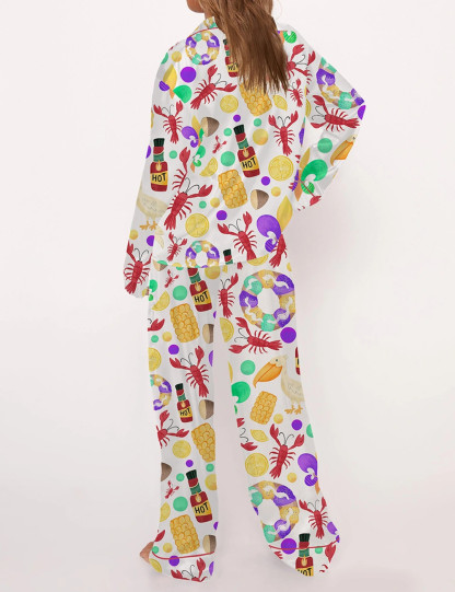 Mardi Gras Crawfish Pajama Set