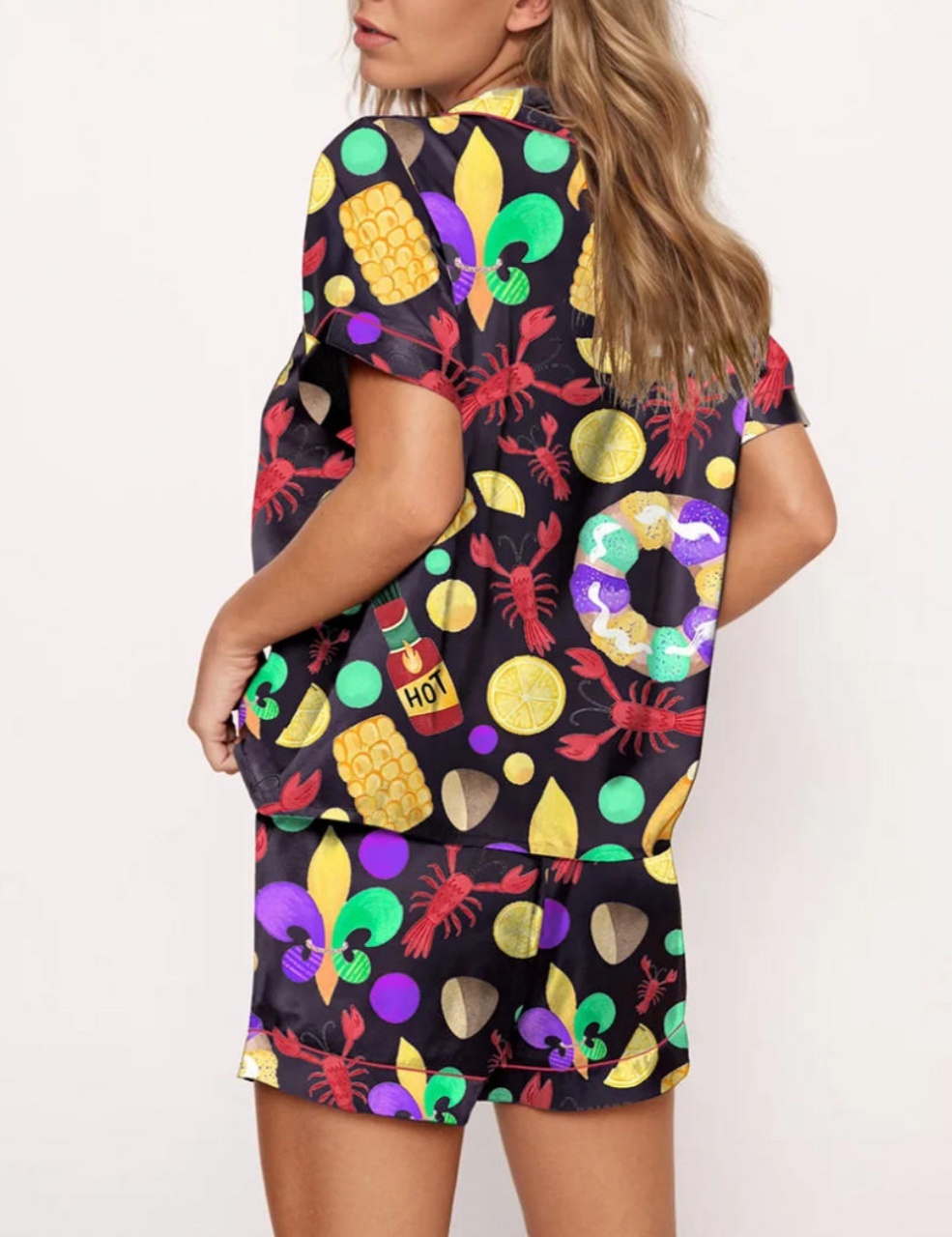 Mardi Gras Crawfish Pajama Set