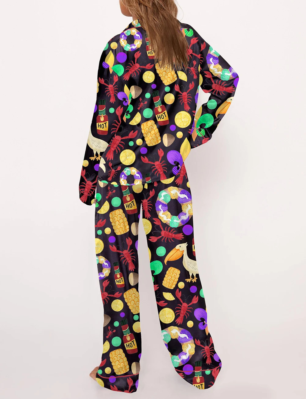 Mardi Gras Crawfish Pajama Set