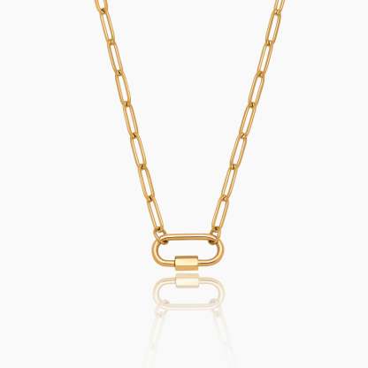 Carabiner Charm Lock Necklace