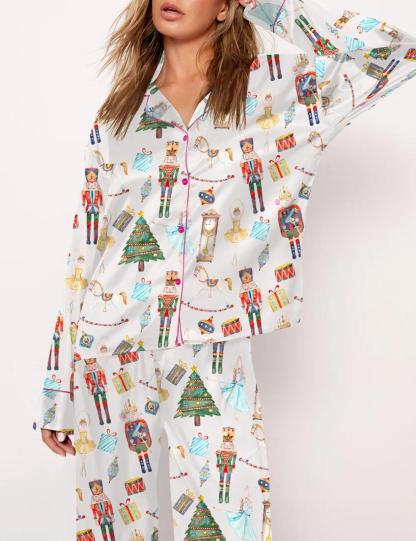 Nutcracker Pattern Pajama Set