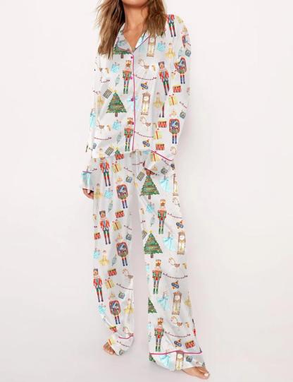 Nutcracker Pattern Pajama Set