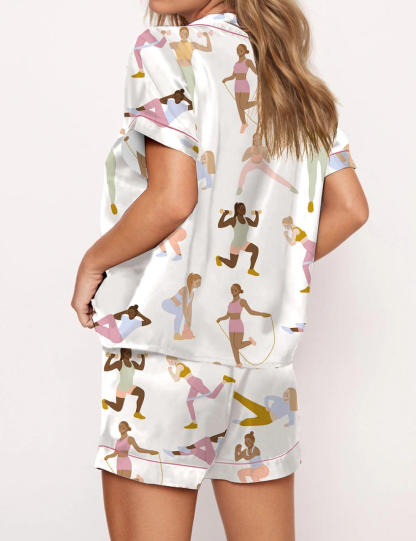 Workout Fitness Gym Pajama Set