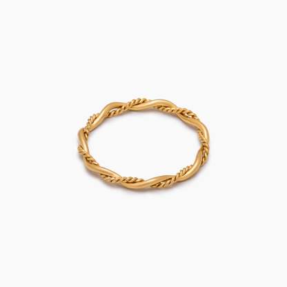 Dainty Double Twist Ring
