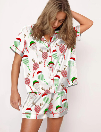 Tennis Racket Christmas Pajama Set