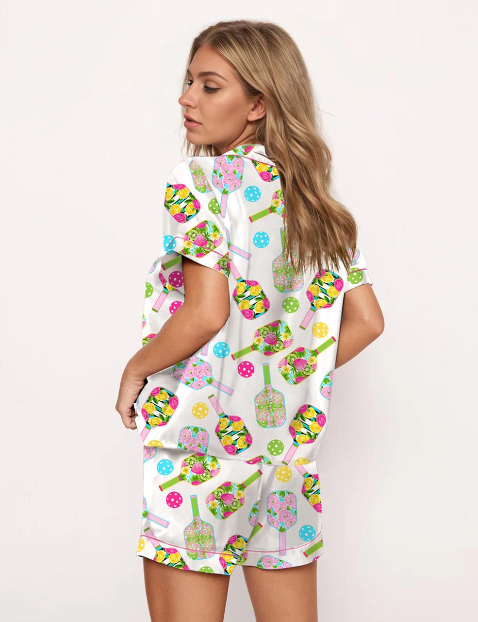 Colorful Pickleball Pajama Set