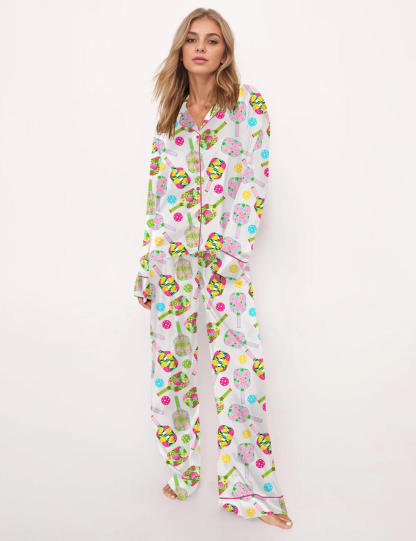 Colorful Pickleball Pajama Set