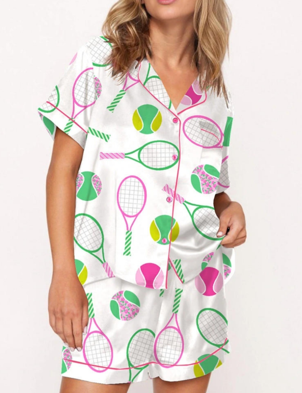 Colorful Tennis Pajama Set