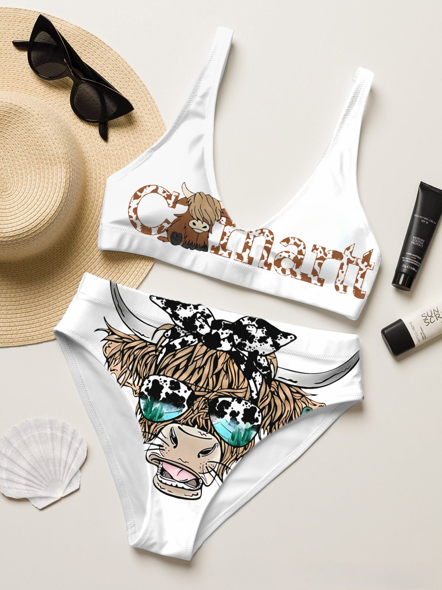 Cattle Two-Piece Bikini Set Swimsuit 