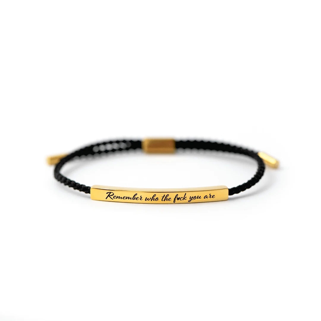 Remember Who You Are Motivational Tube Bracelet