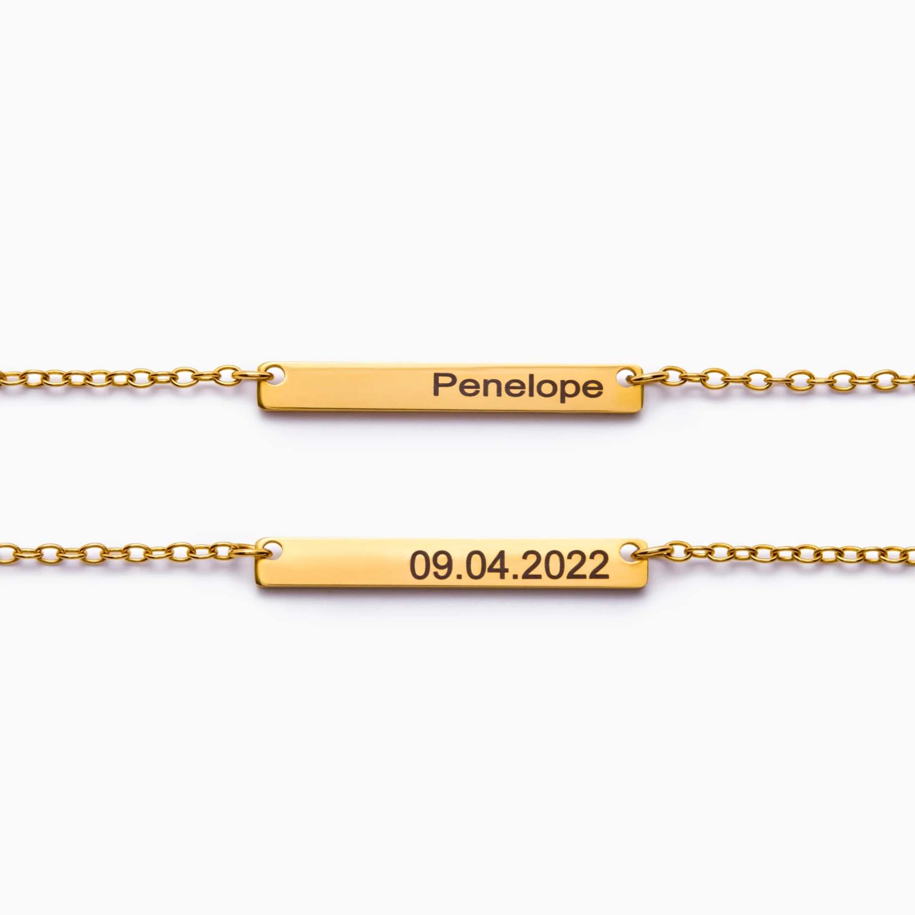 Engravable Bar Necklace