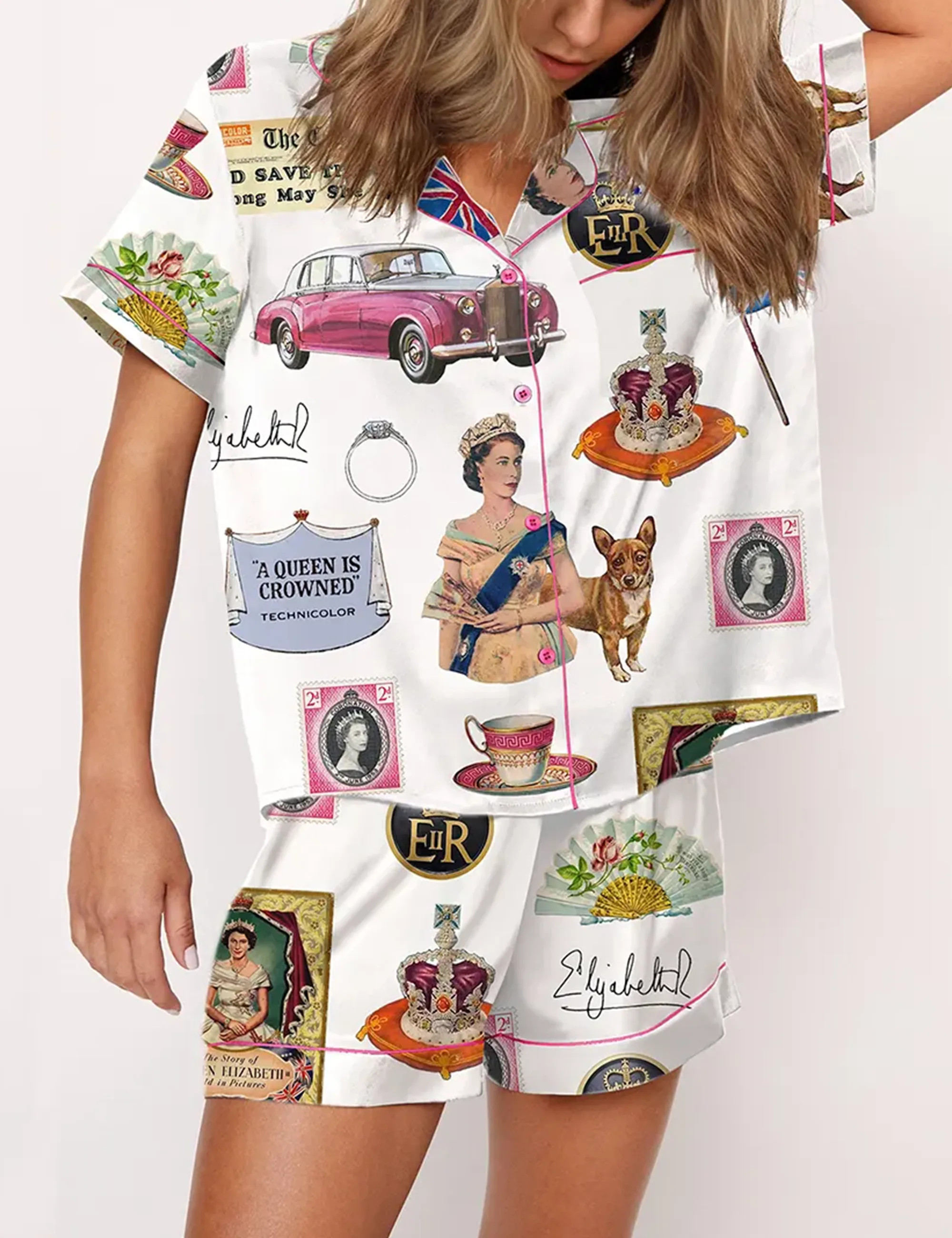 Queen Elizabeth II Vintage Pajama Set