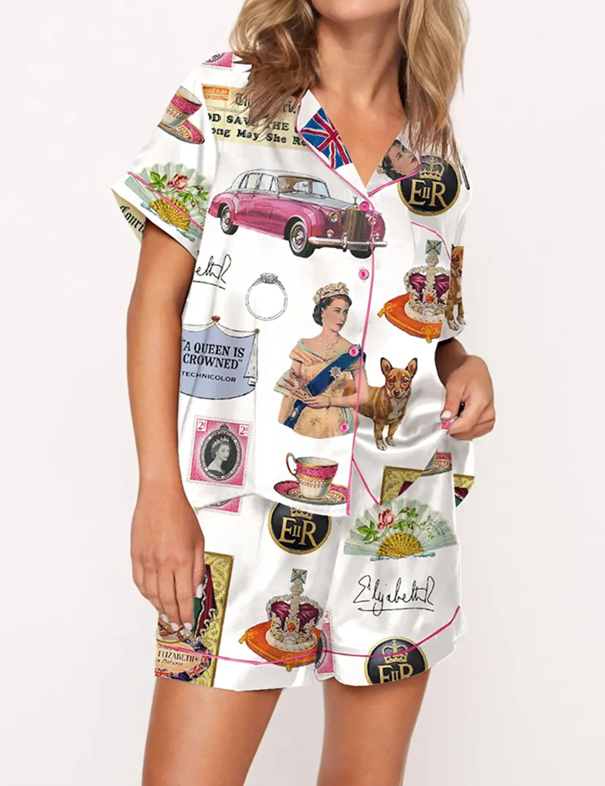 Queen Elizabeth II Vintage Pajama Set