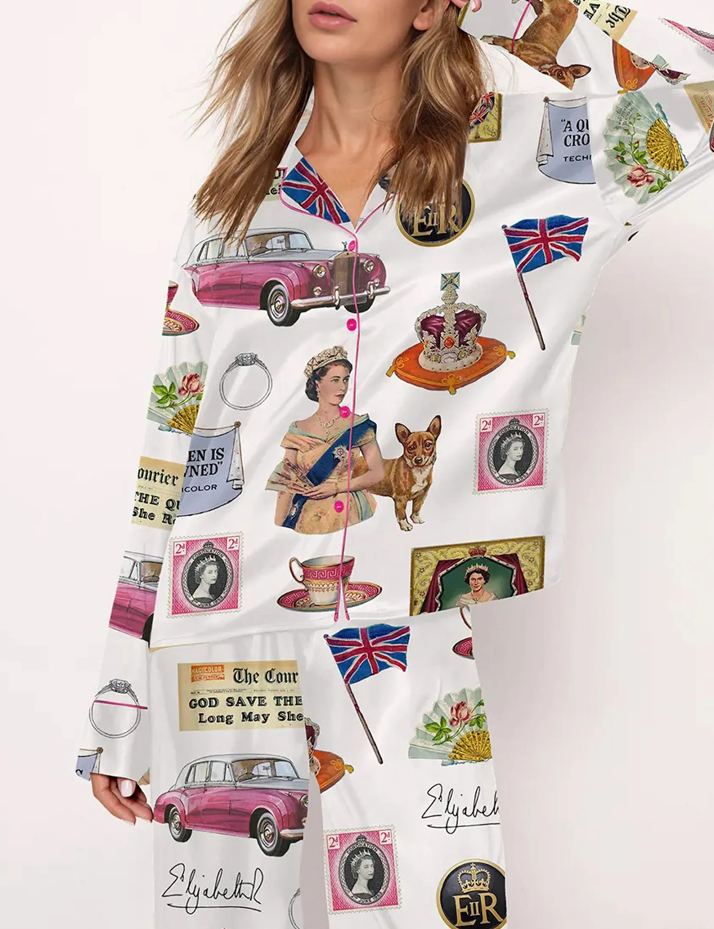 Queen Elizabeth II Vintage Pajama Set