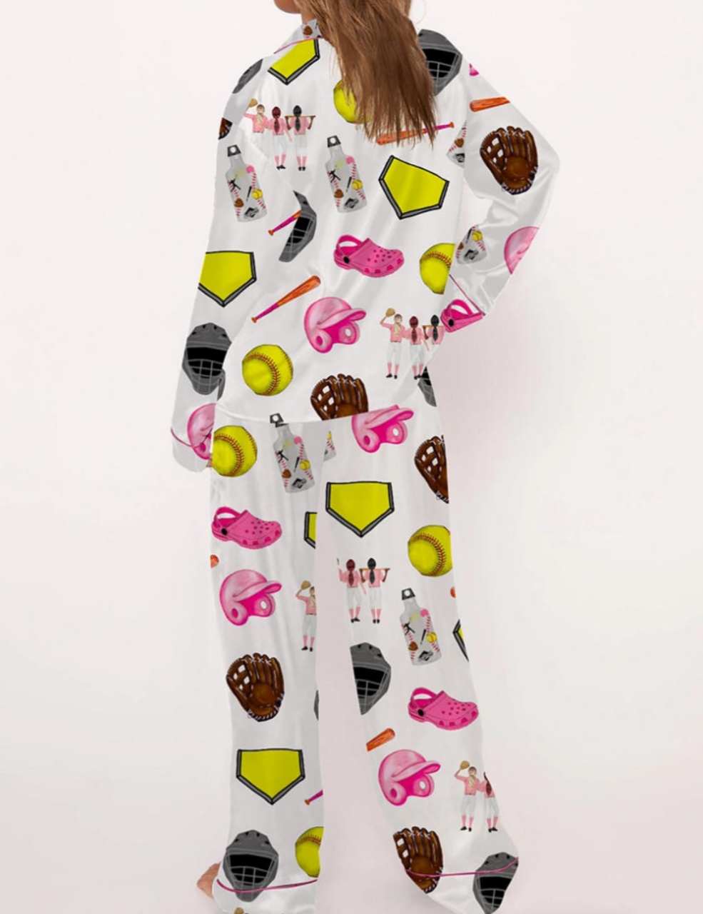 Softball Theme Pajama Set