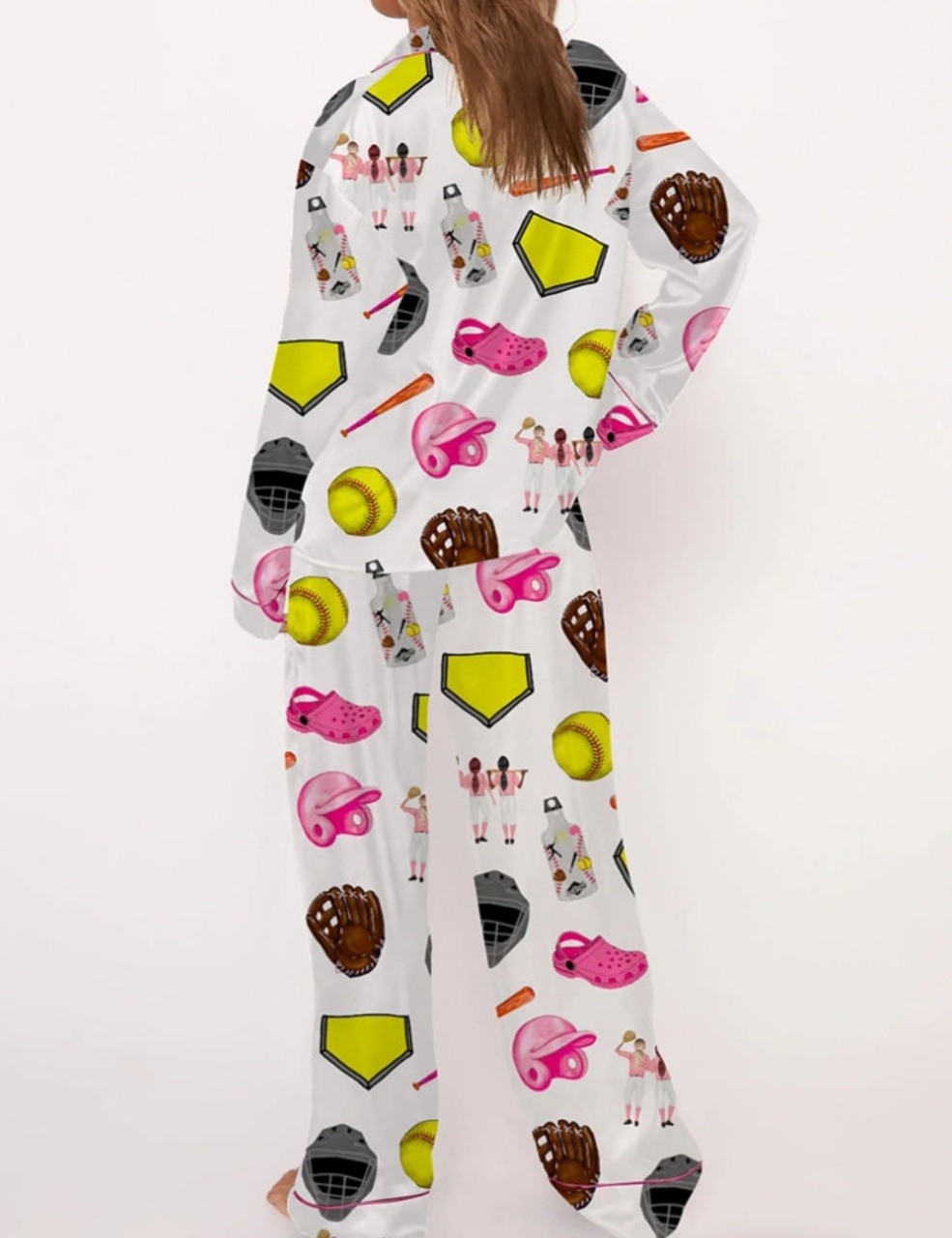 Softball Theme Pajama Set