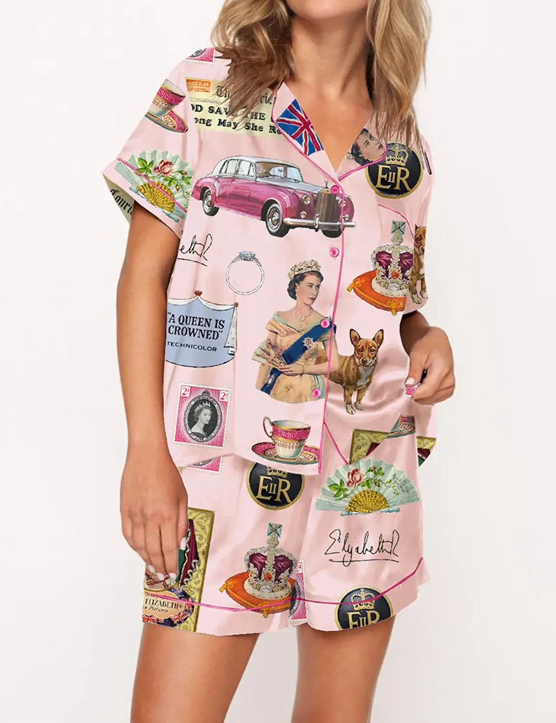 Queen Elizabeth II Vintage Pajama Set