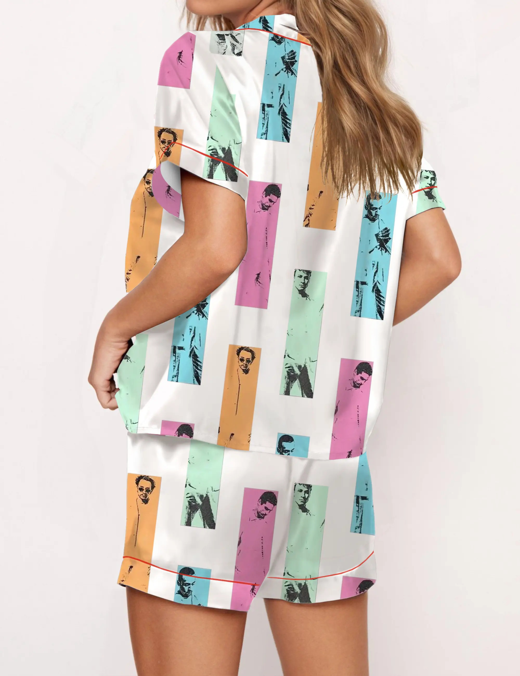 Backstreet Boy Silky Satin Pajama Set For Women