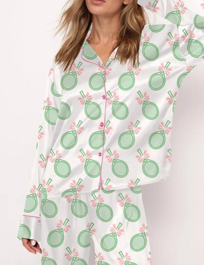 Christmas Tennis Racquet Pajama Set