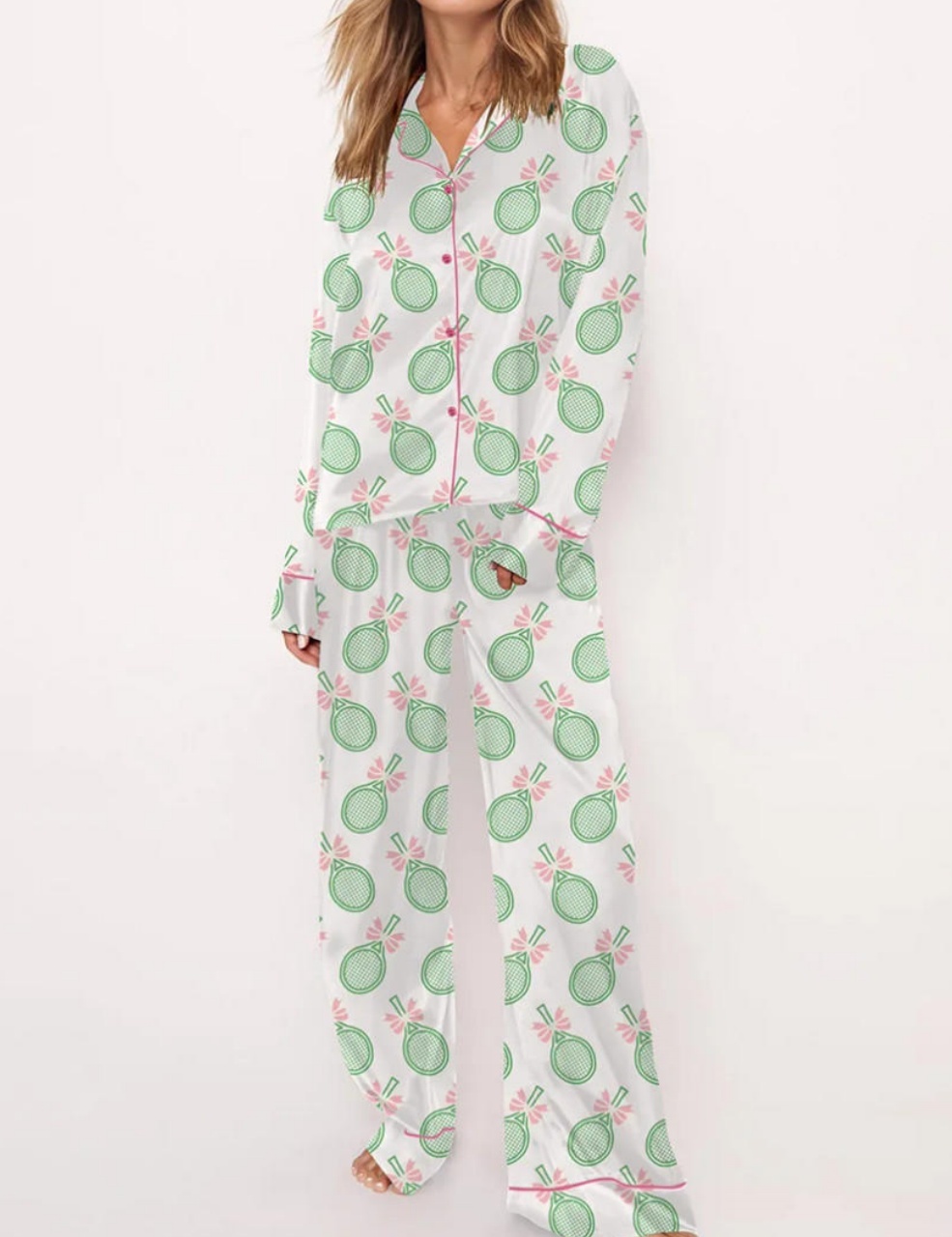 Christmas Tennis Racquet Pajama Set