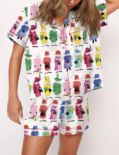 Queen Elizabeth II Rainbow Pajama Set