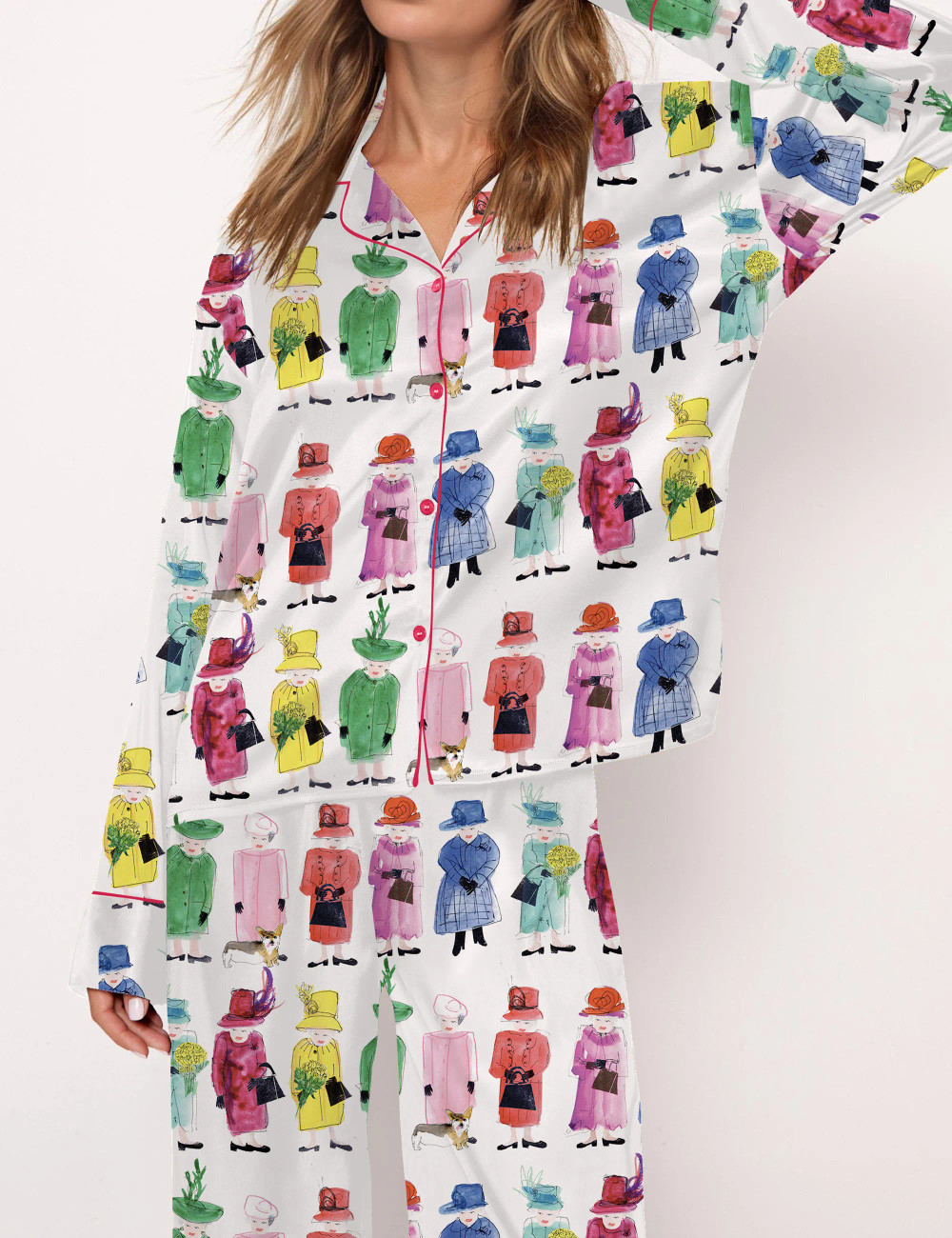 Queen Elizabeth II Rainbow Pajama Set