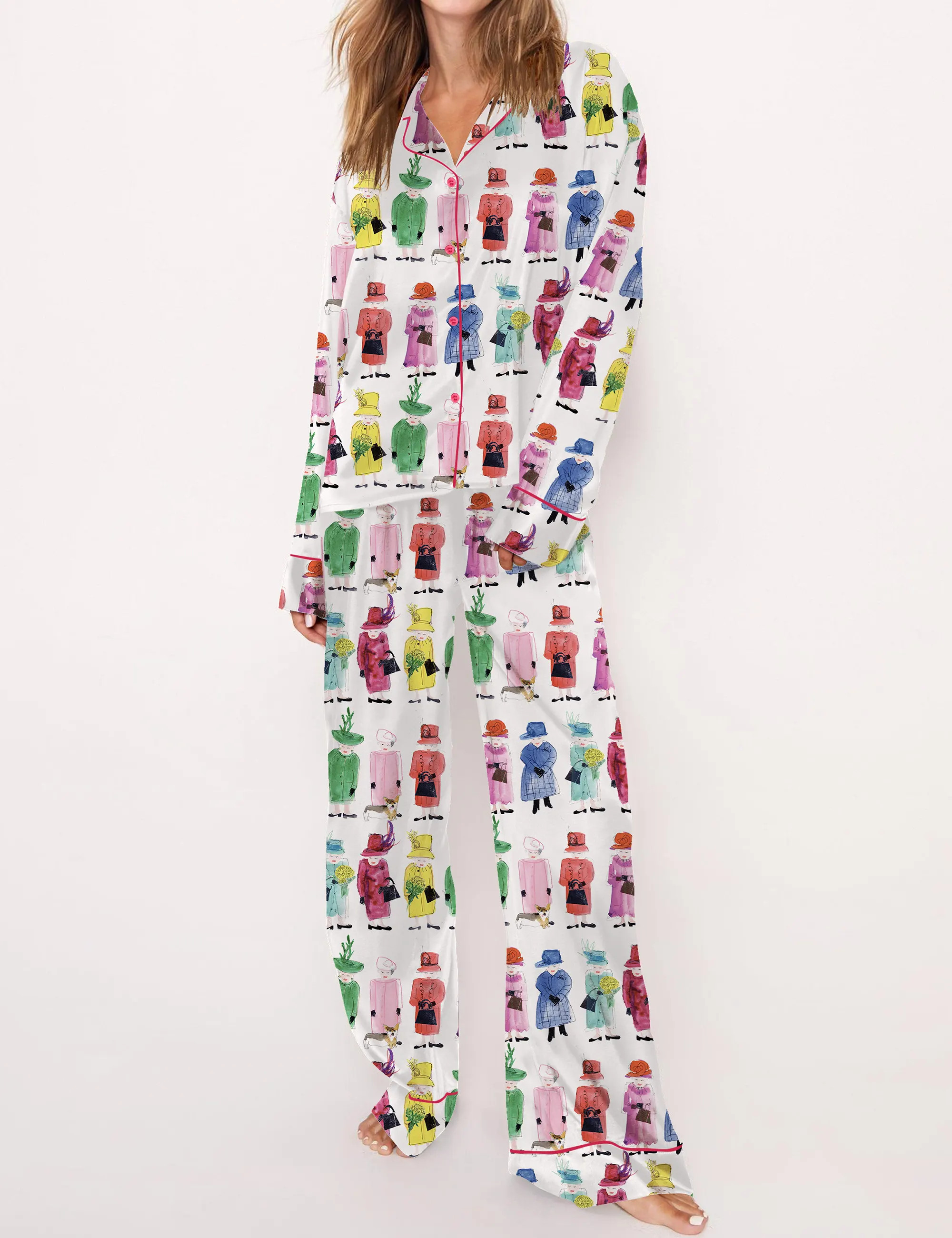 Queen Elizabeth II Rainbow Pajama Set