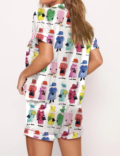 Queen Elizabeth II Rainbow Pajama Set